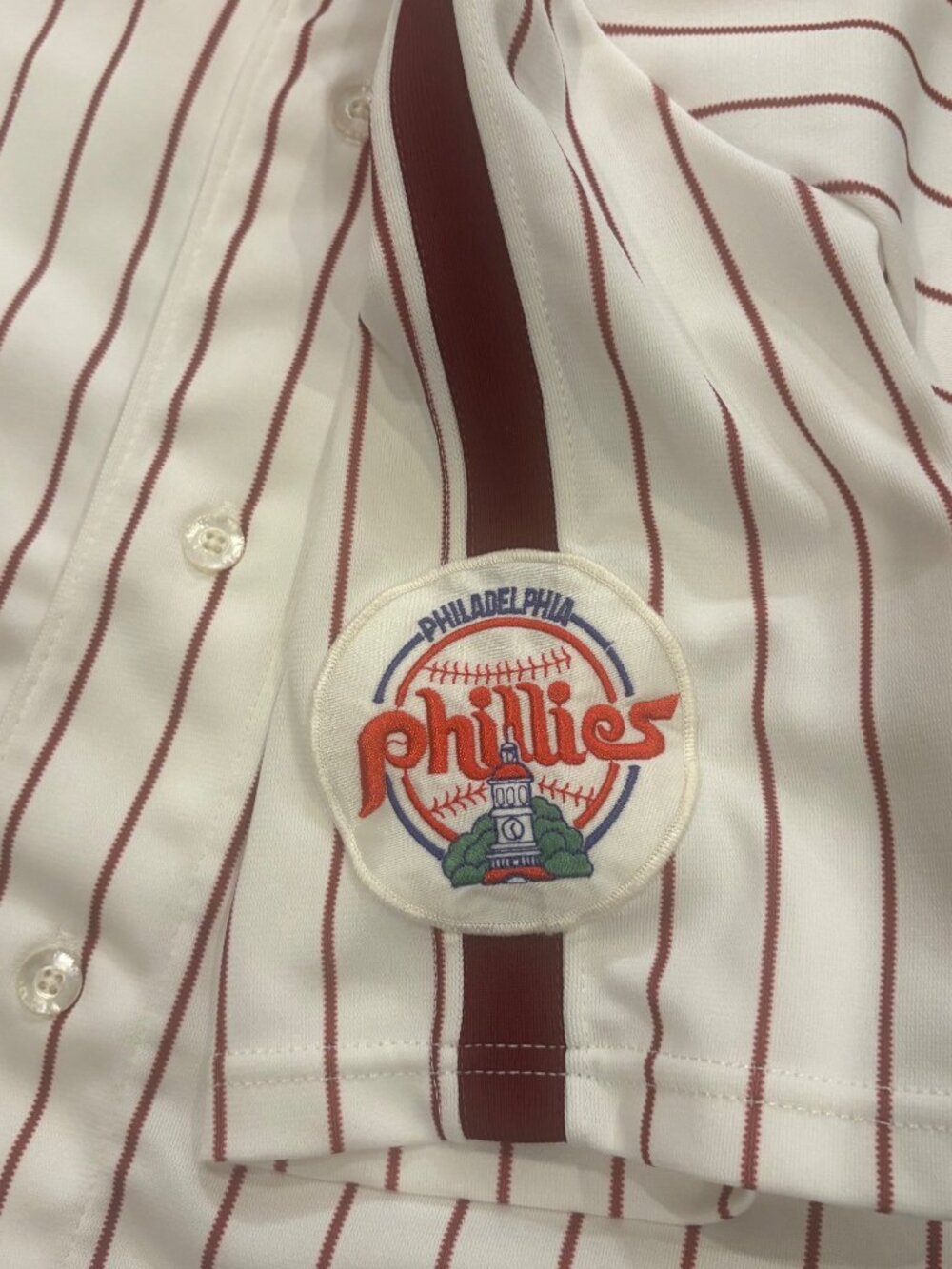 Vintage 80s Rawlings Philadelphia Phillies Authentic MLB Baseball Jersey Size 44 - Picture 6 of 9